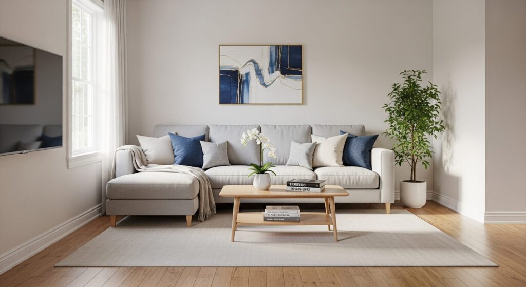 綺麗なリビングの画像