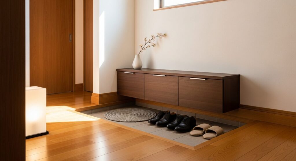 掃除された綺麗な玄関