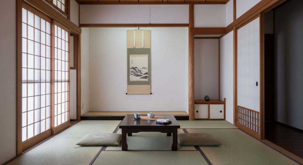 掃除された和室の画像