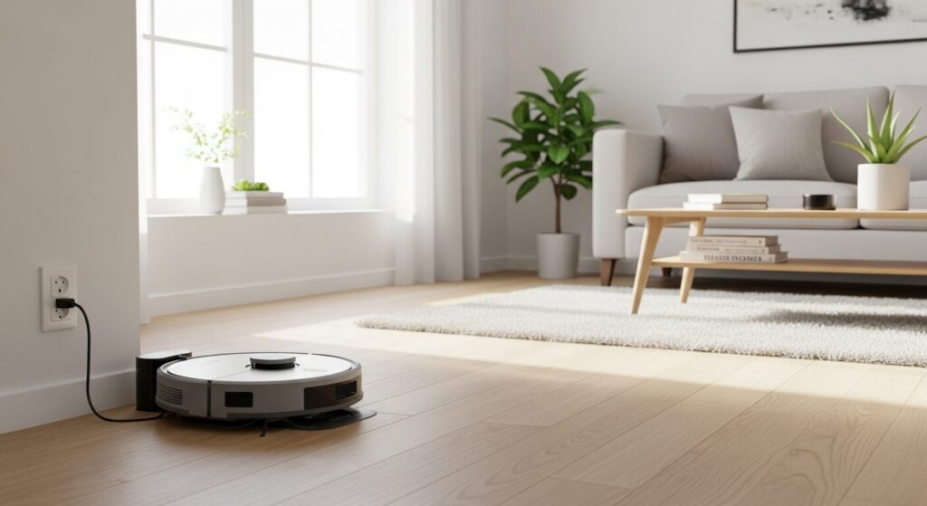 ロボット掃除機をかけやすい、綺麗な部屋の画像